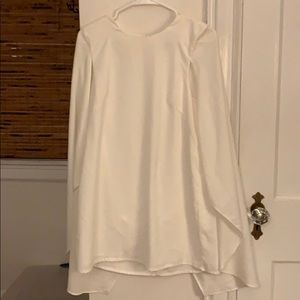 cameo white cape dress